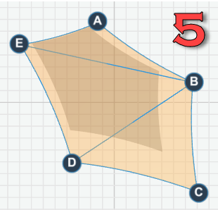 5-Point Custom Pentagon Shade Sail Survey Layout Blueprint